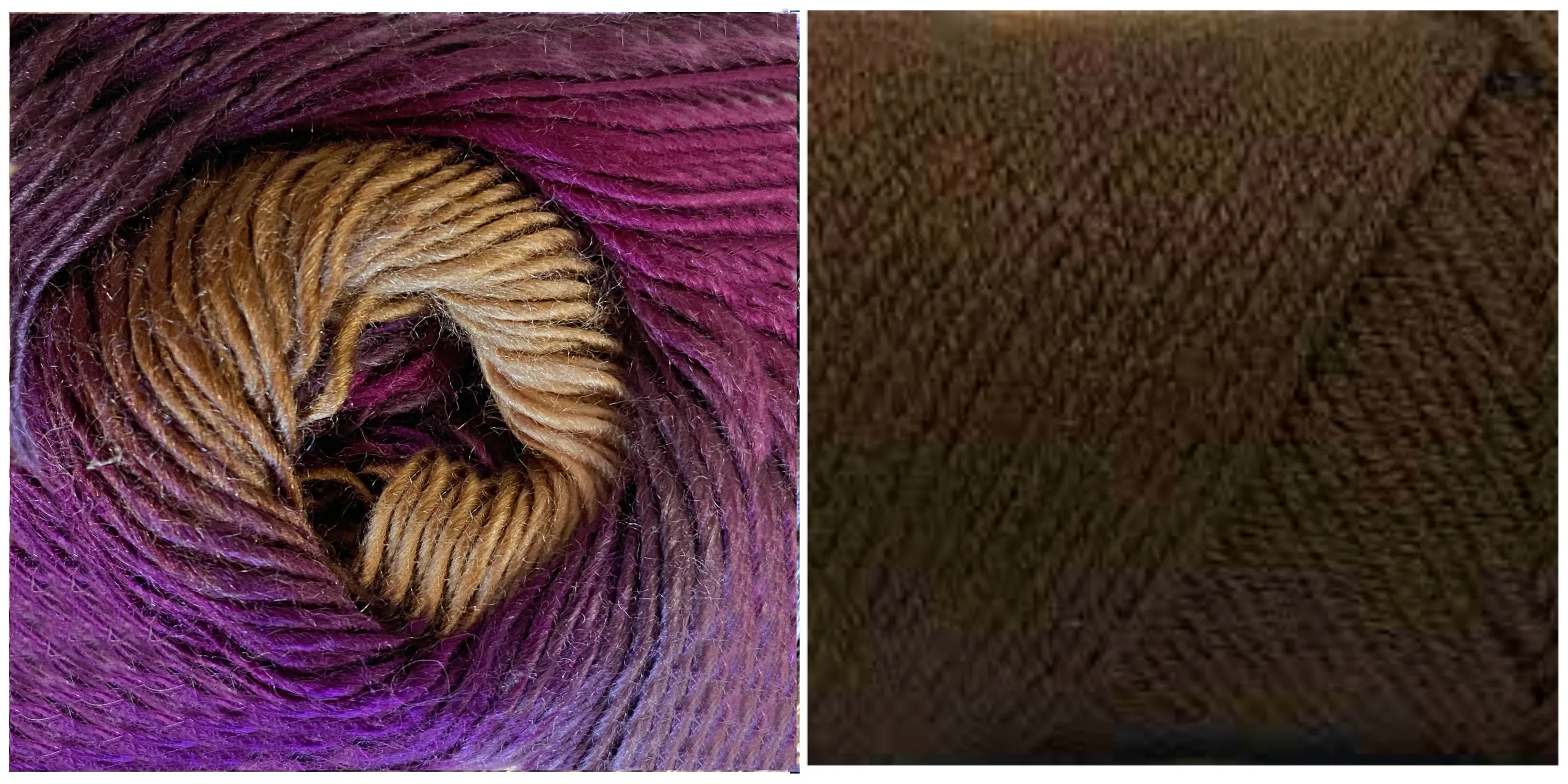 (100% Acrylic) CHOCOLATE   LUPINE - Embossed Natura Gloves KIT
