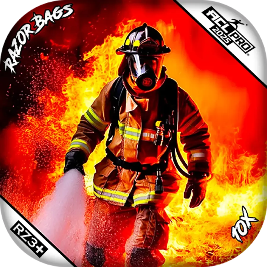 10X | Hero Fireman | ACL PRO Razor Cornhole Bags