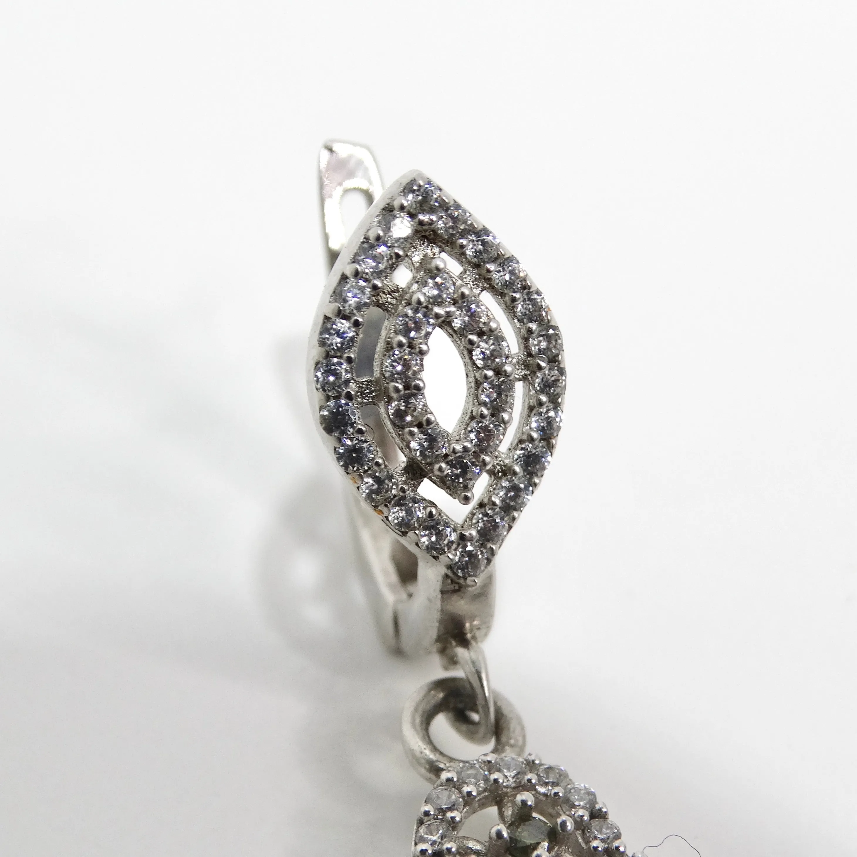 1990s Multicolor Swarovski Crystal Dangle Earrings