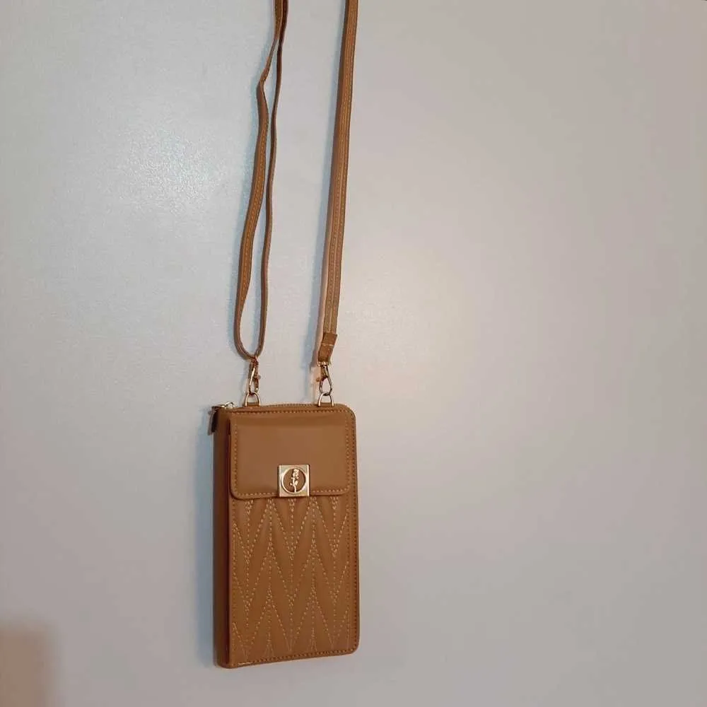 2 in 1 Wallet   Crossbody Bag - Beige - W16