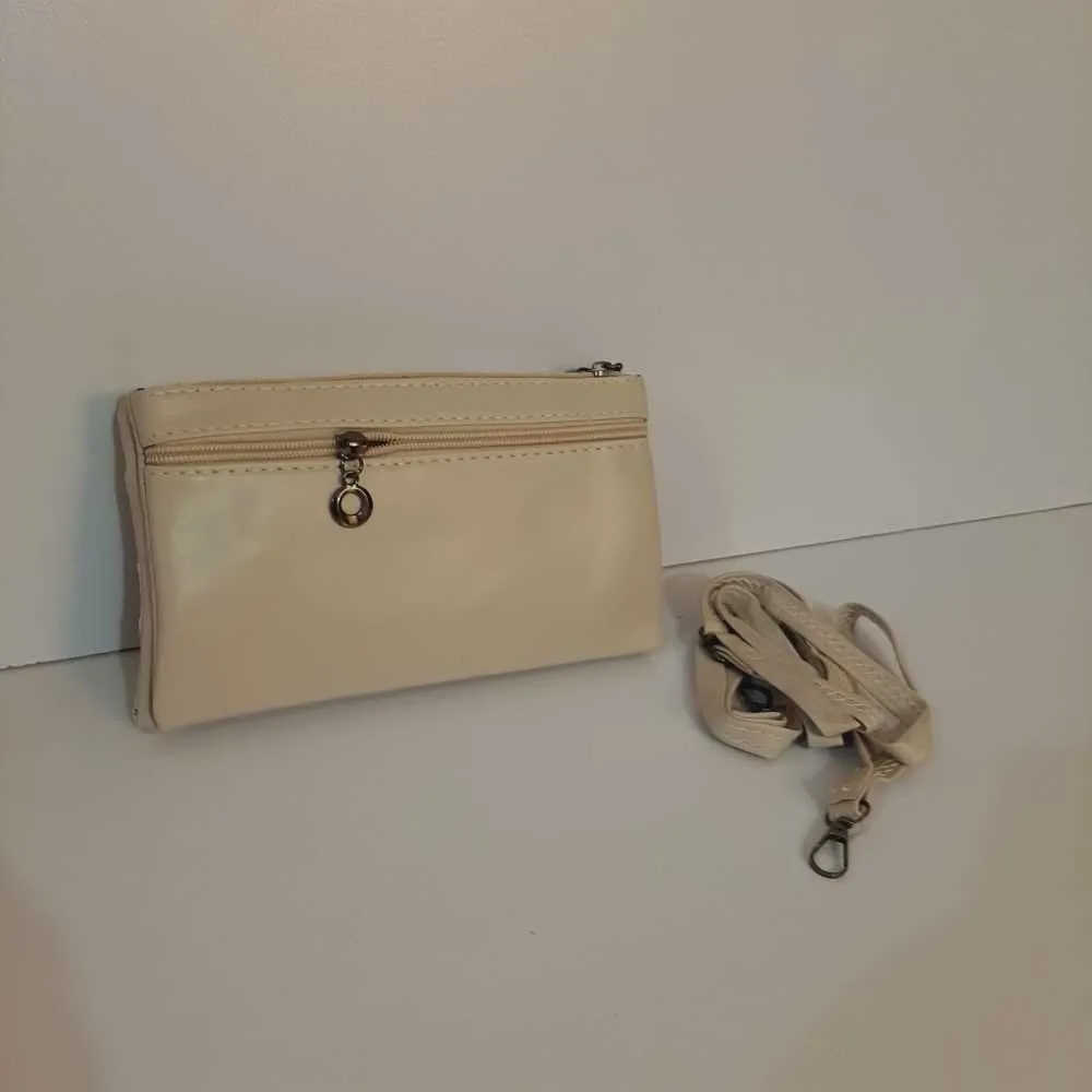 2 in 1 Wallet   Crossbody Bag - Off White - W18