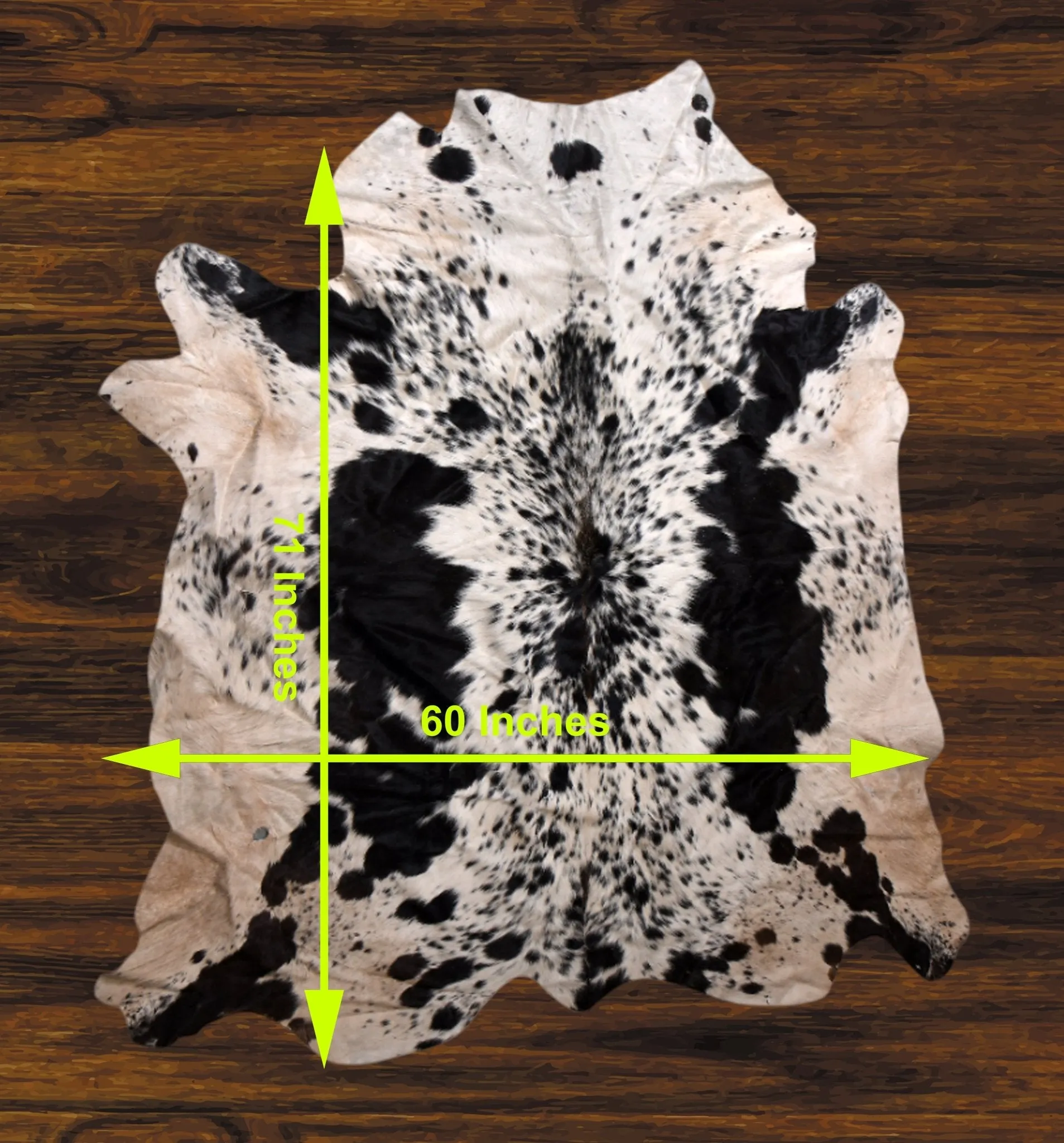 207-10 Cow Skin Hair on Hide 100% Pure Cow Hide Large Decorative/Carpet/Rug/Wall Leather