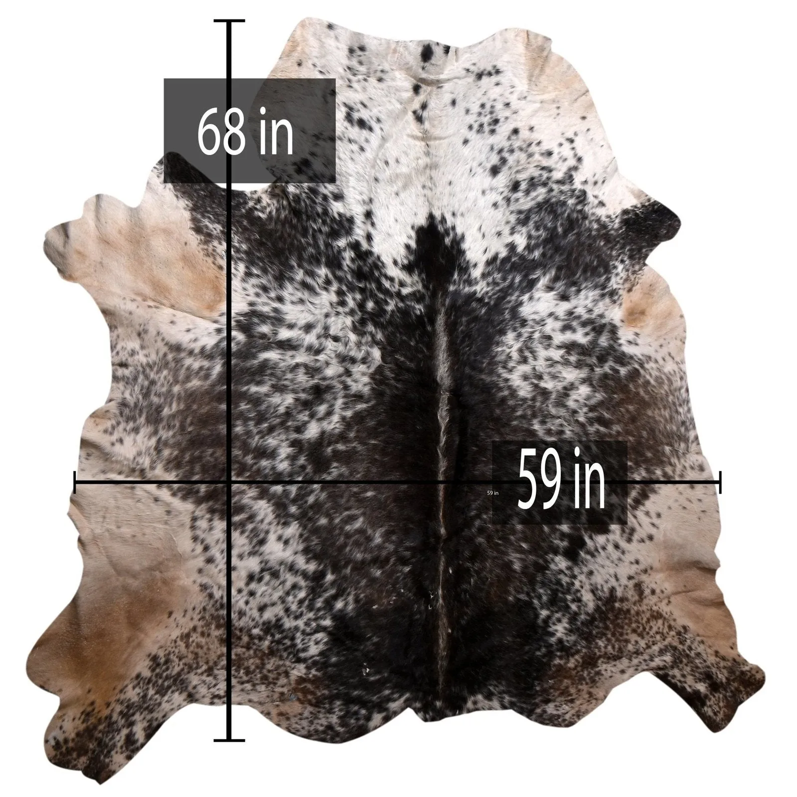207-7 Cow Skin Hair on Hide 100% Pure Cow Hide Large Decorative/Carpet/Rug/Wall Leather