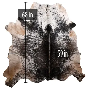 207-7 Cow Skin Hair on Hide 100% Pure Cow Hide Large Decorative/Carpet/Rug/Wall Leather