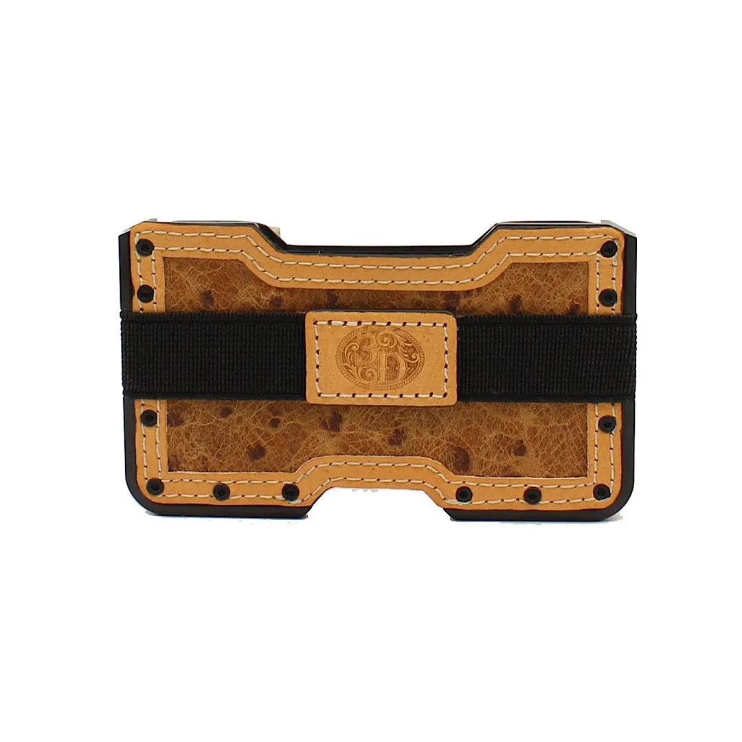 3D Belt Company - Ostrich Print Men’s Utility Wallet D250002208