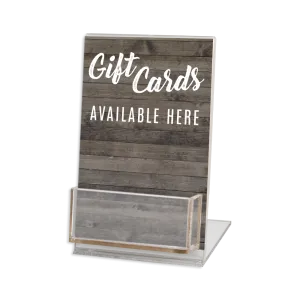 4x6 Gift Card Display Stand