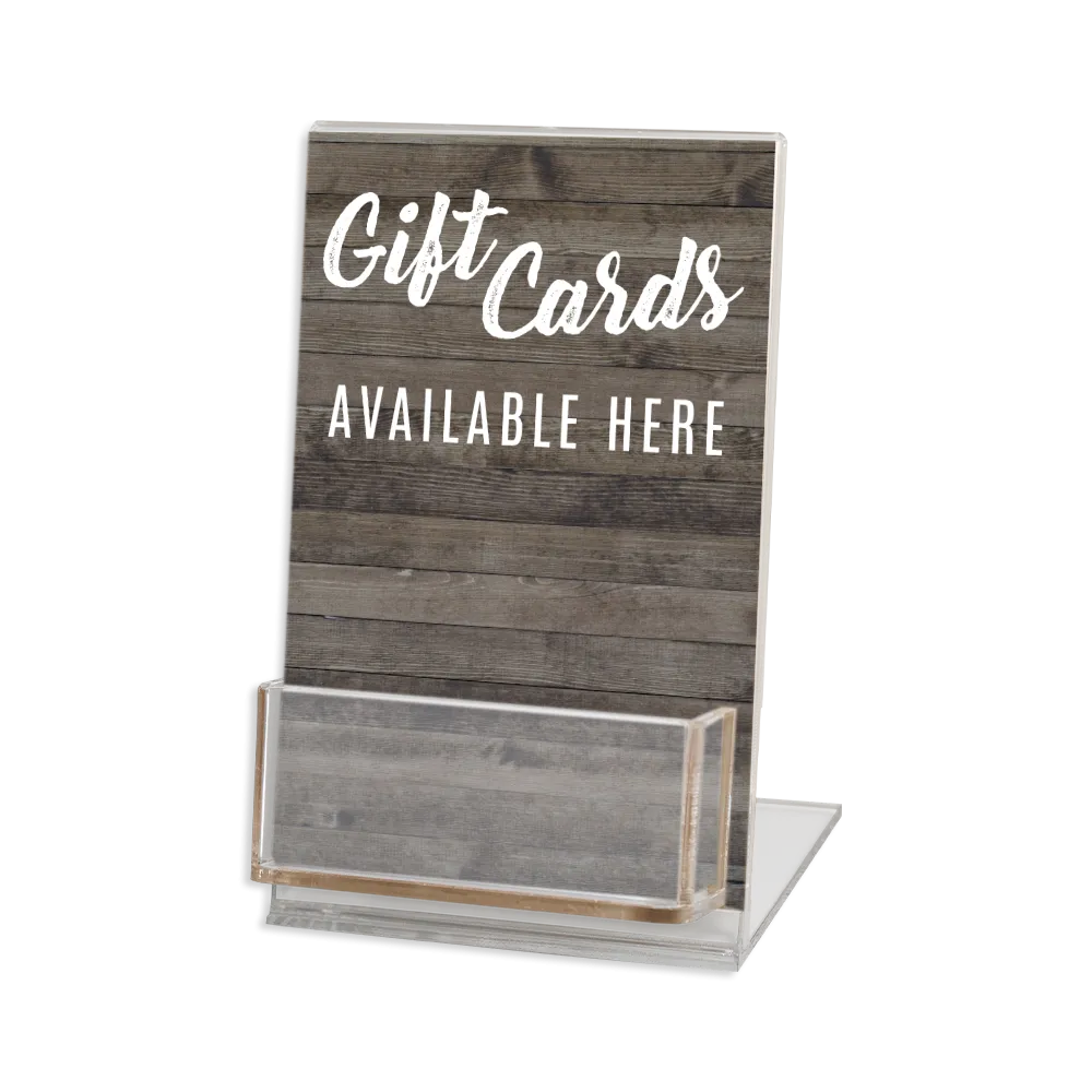 4x6 Gift Card Display Stand