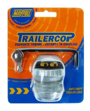 50mm towball hitch lock anti theft Car trailer cop type