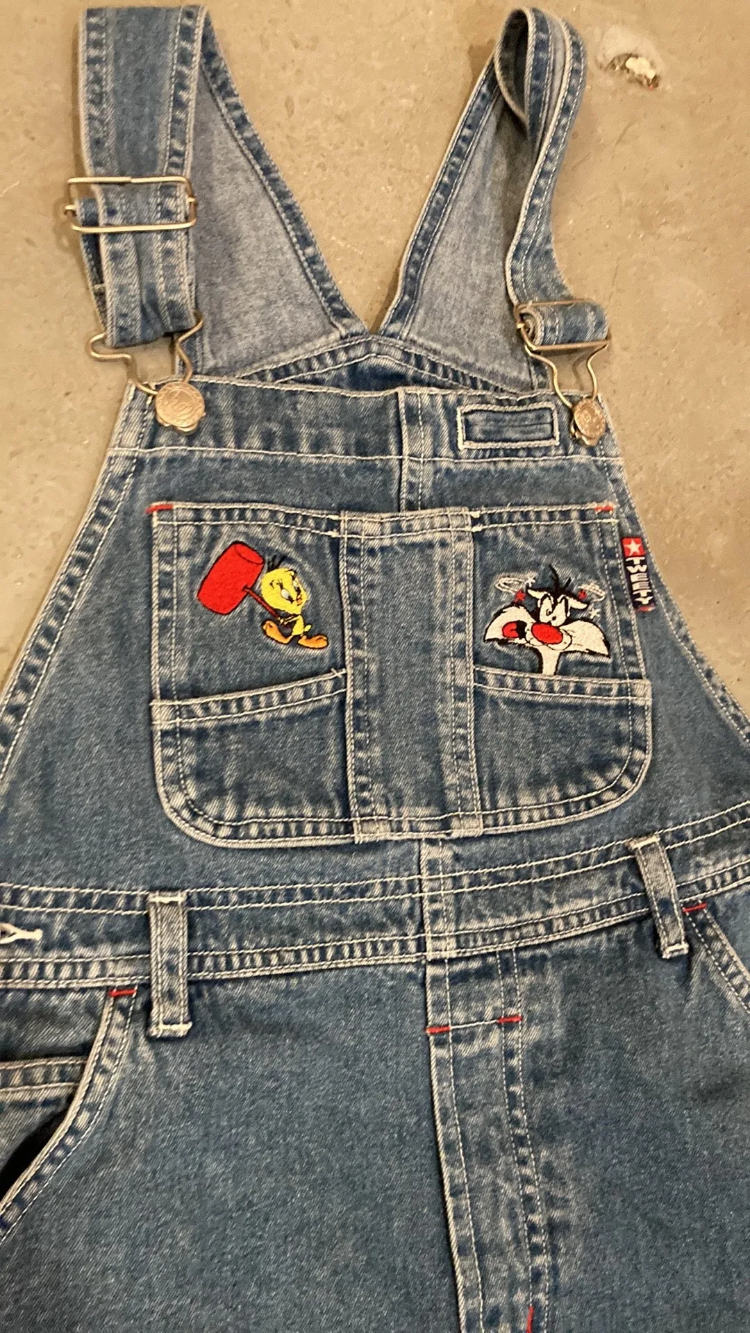 90s Tweety Bird Overalls