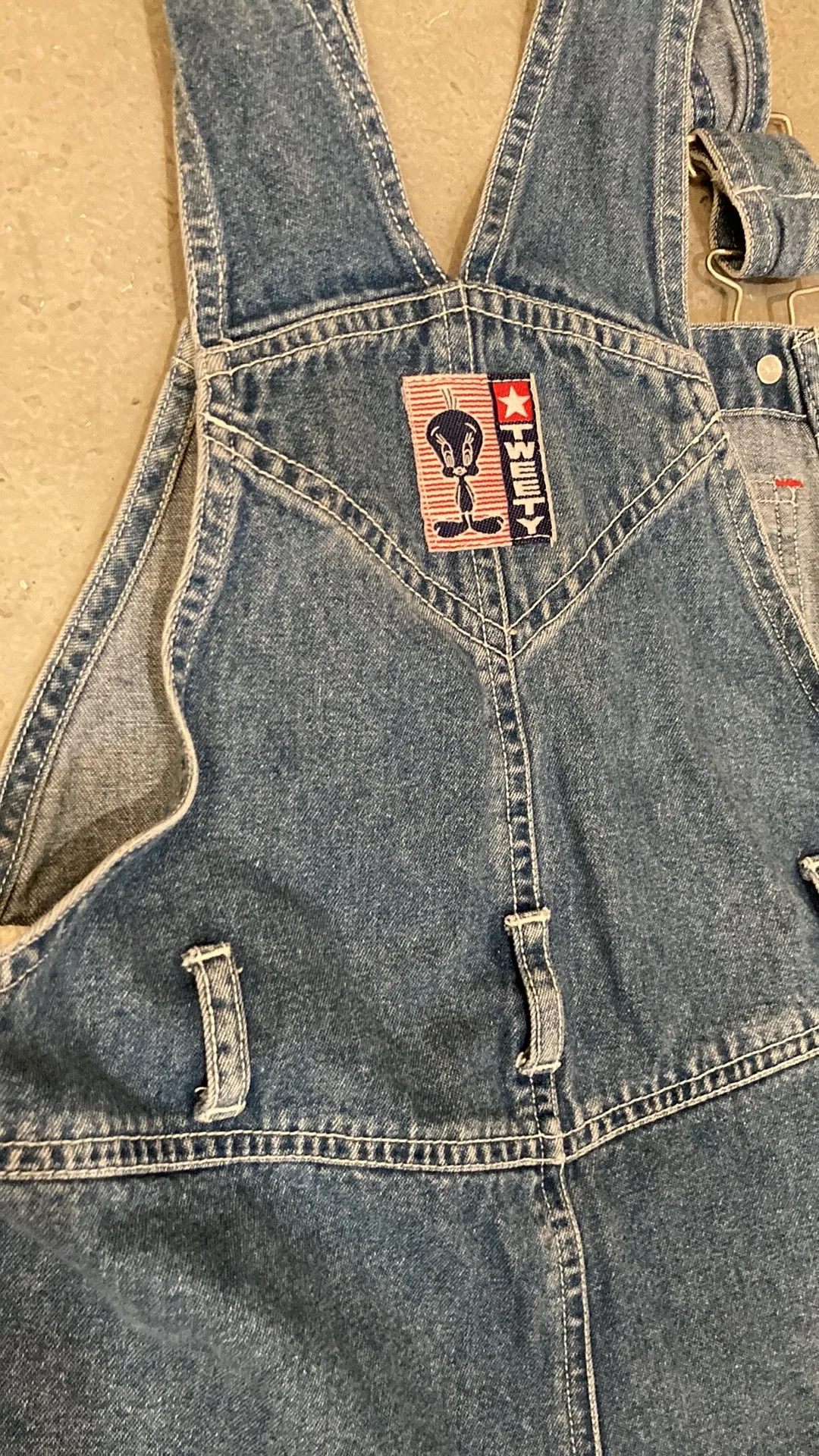 90s Tweety Bird Overalls