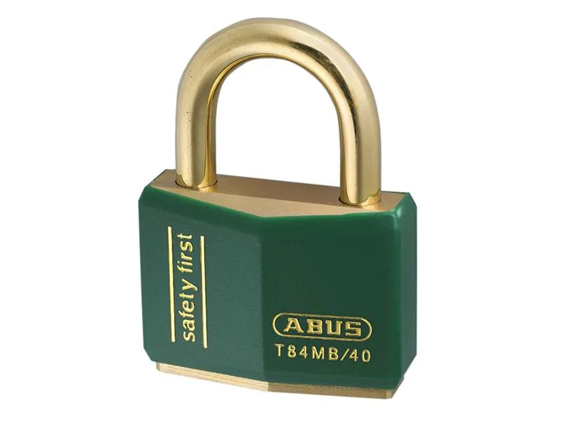 ABUS Mechanical T84Mb/40Mm Green Rustproof Padlock