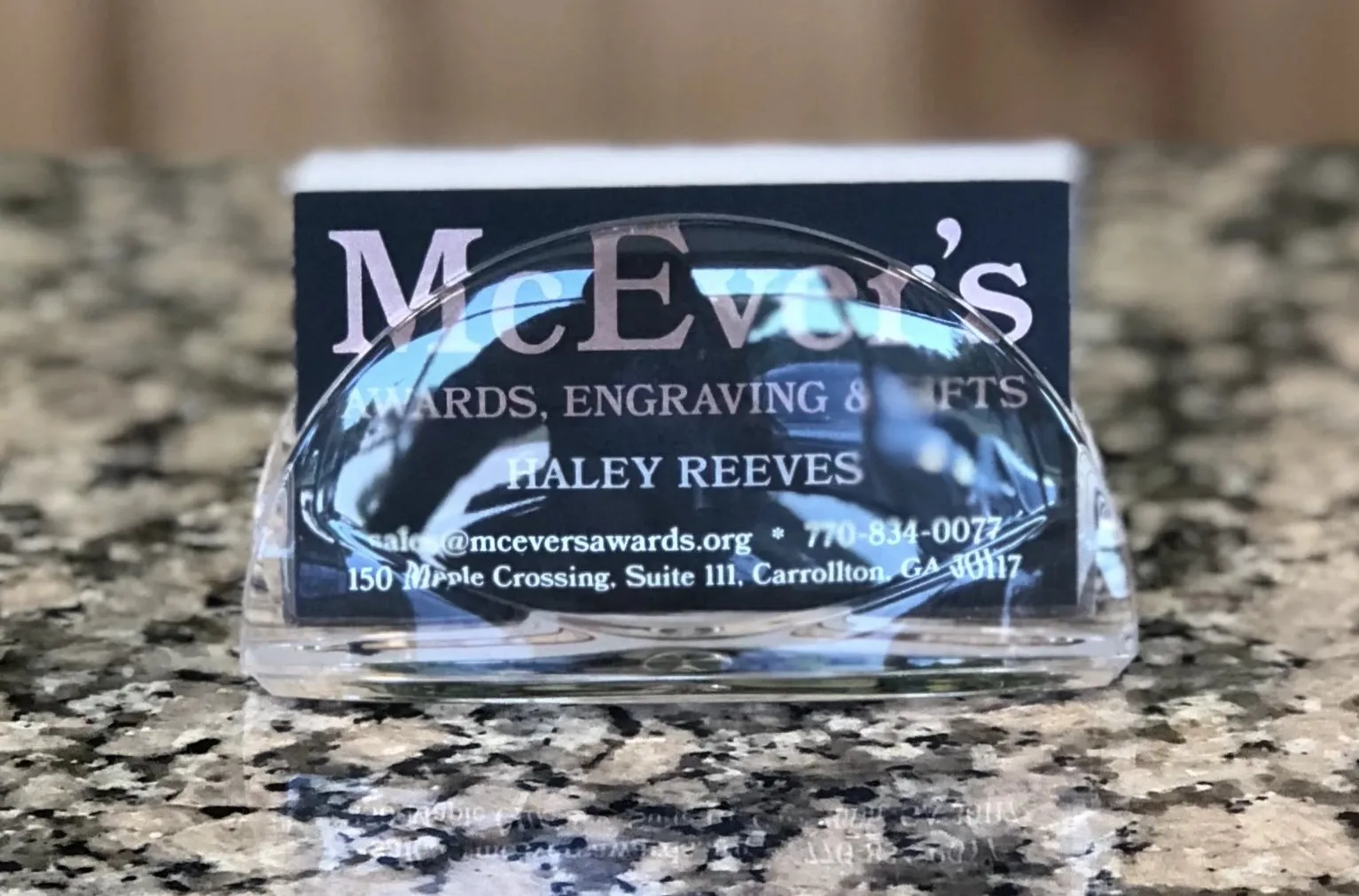 Acrylic Business Card Holder