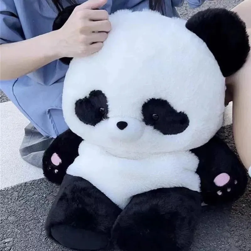 Adorable Panda Plush Backpack 🐼💕 | Kawaii Cartoon School Bag for Girls 🎒✨