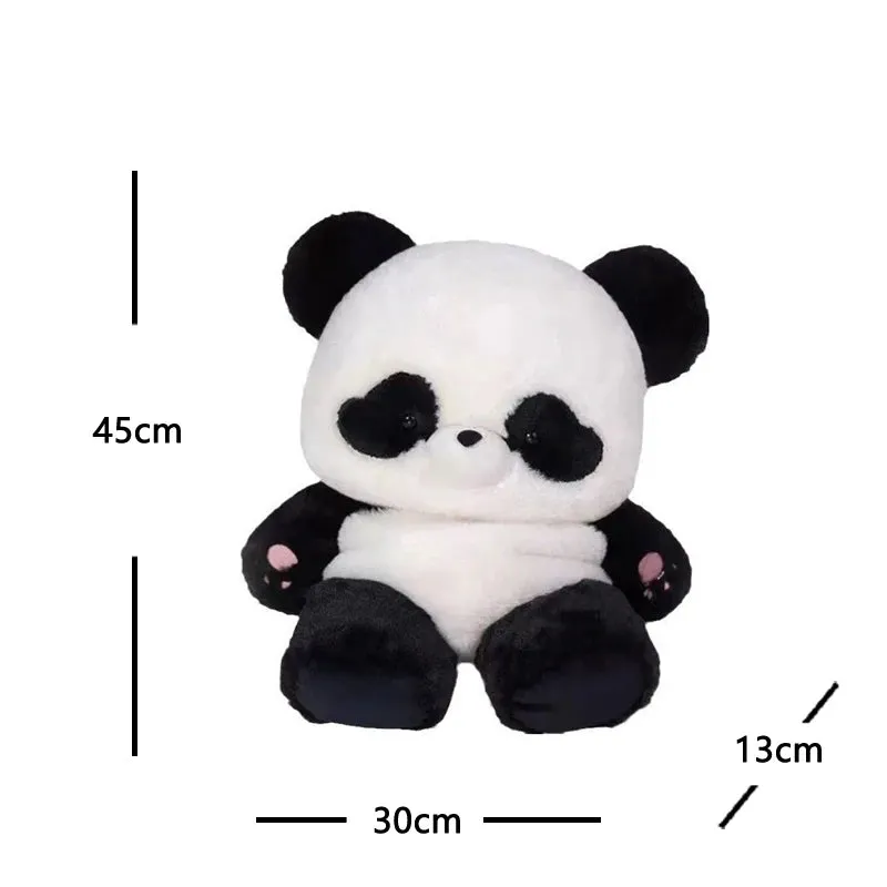 Adorable Panda Plush Backpack 🐼💕 | Kawaii Cartoon School Bag for Girls 🎒✨