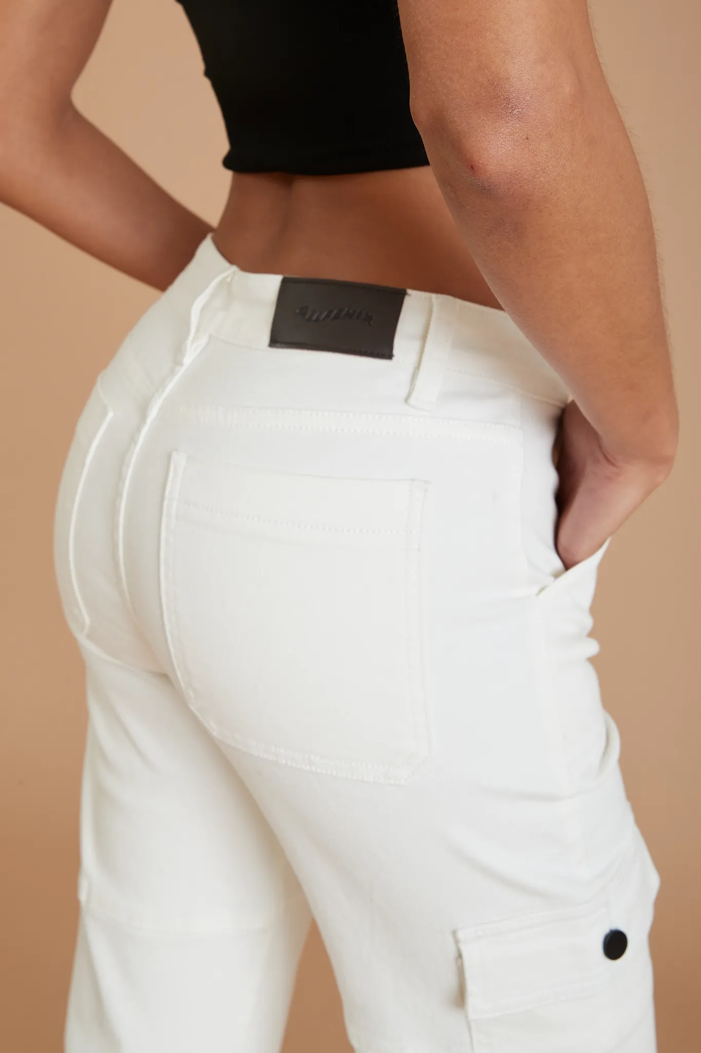 AF Denim Utility Pant (White)