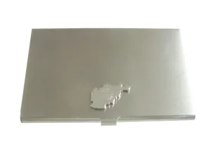 Afghanistan Map Shape and Flag Design Pendant Business Card Holder