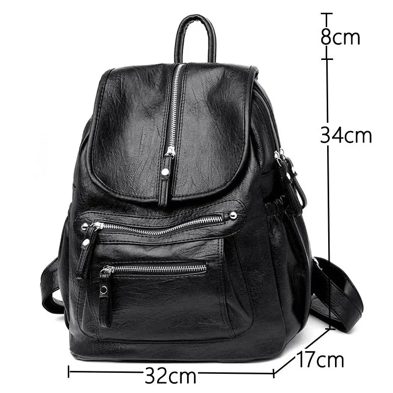 Alisia | Comfortable and lightweight leather backpack