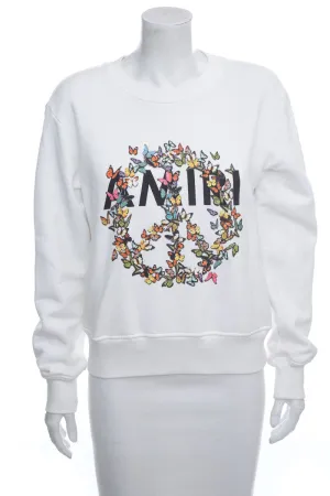 Amiri Multicolor Butterfly Logo Crew Neck Sweater SZ XS