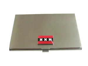 Amsterdam Flag Pendant Business Card Holder