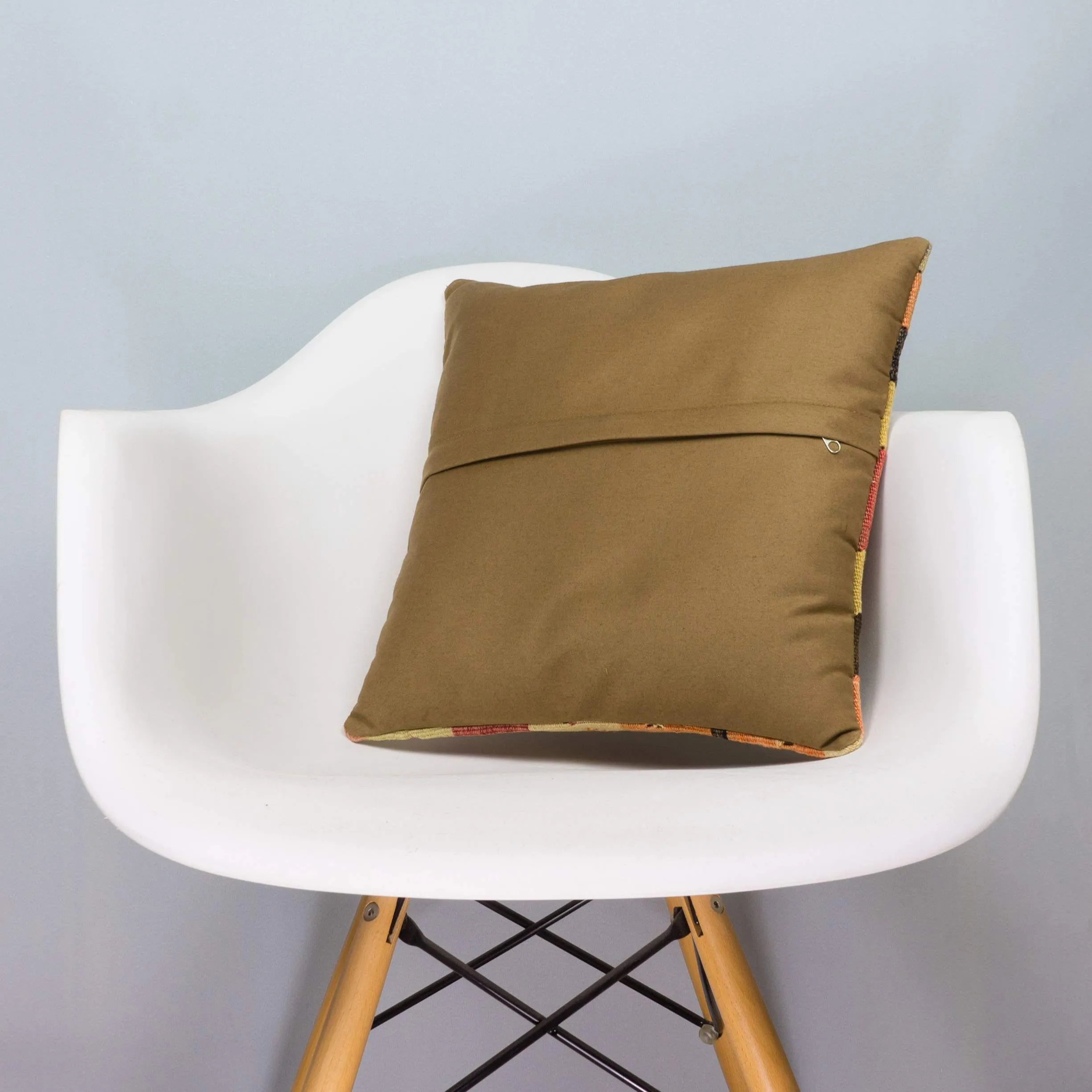 Anatolian Multiple Color Kilim Pillow Cover 16x16 6862