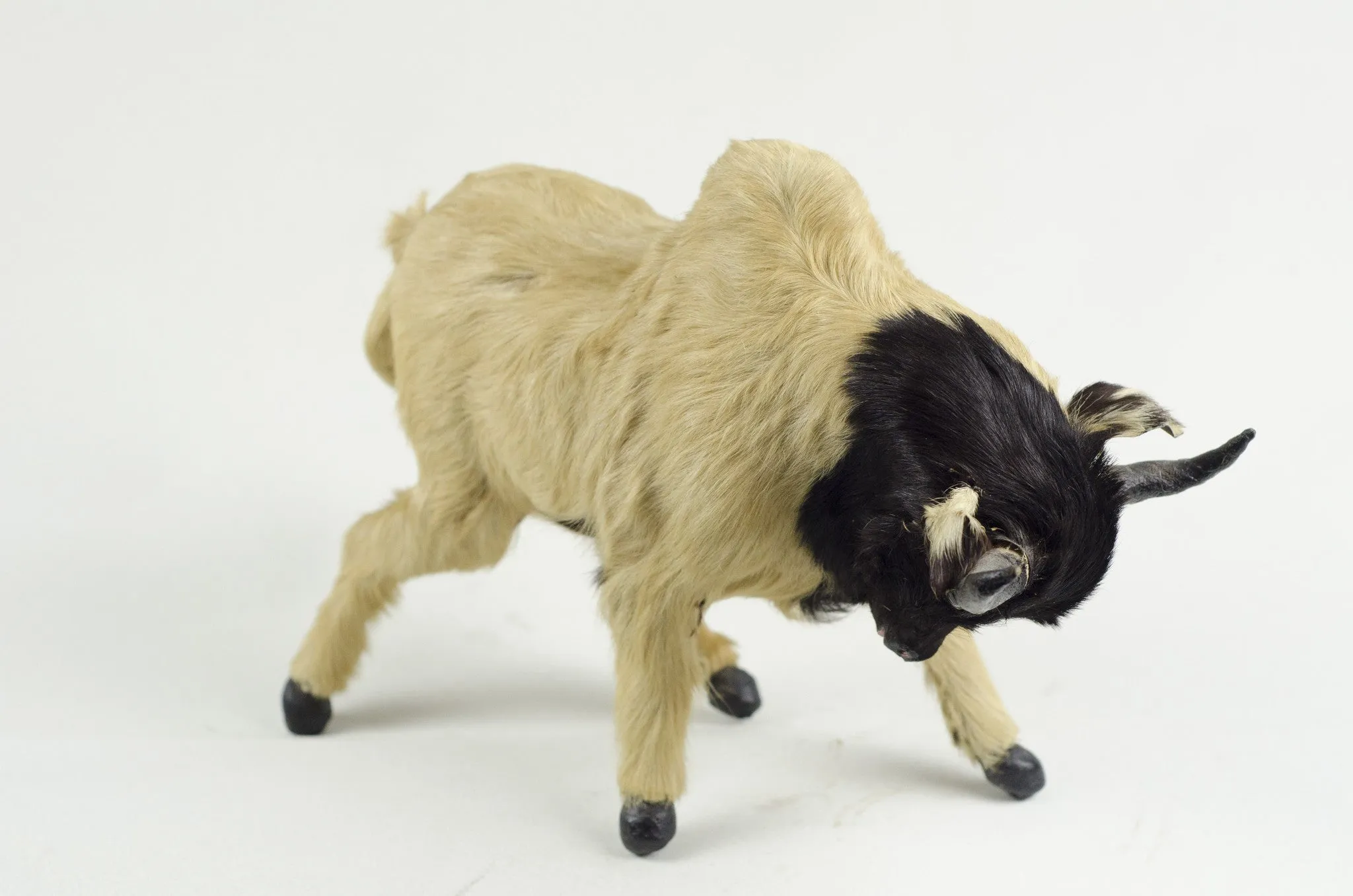 Antique Bull Taxidermy Toy