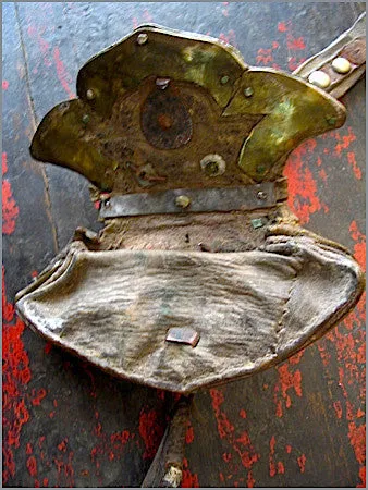 Antique Silver Embellished Tibetan Coin Purse