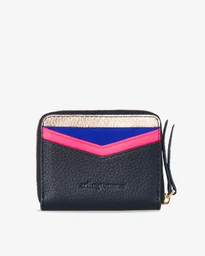 ARLINGTON MILNE Alexis Zip Purse - Navy Multi