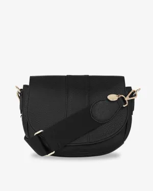 ARLINGTON MILNE Zara Saddle Bag - Black