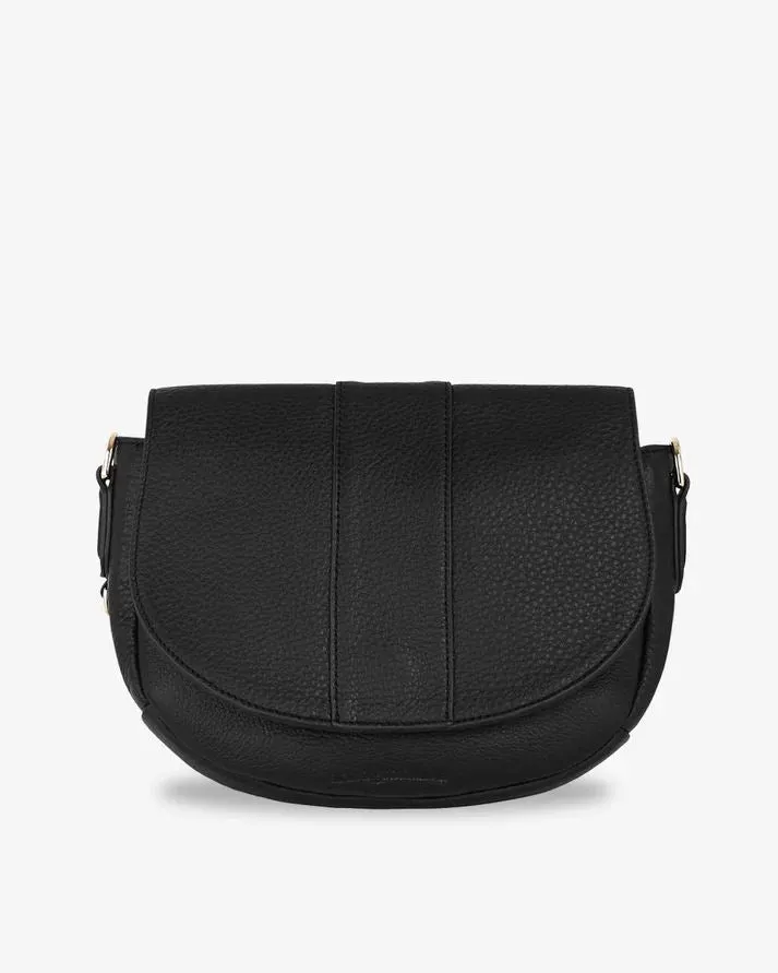 ARLINGTON MILNE Zara Saddle Bag - Black
