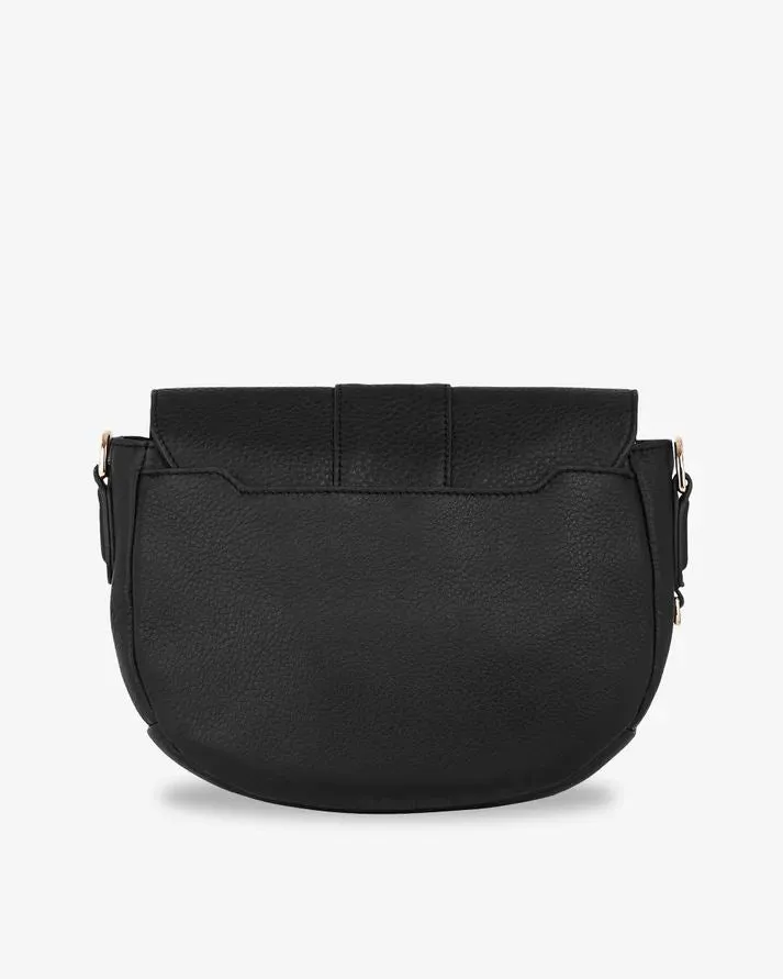 ARLINGTON MILNE Zara Saddle Bag - Black