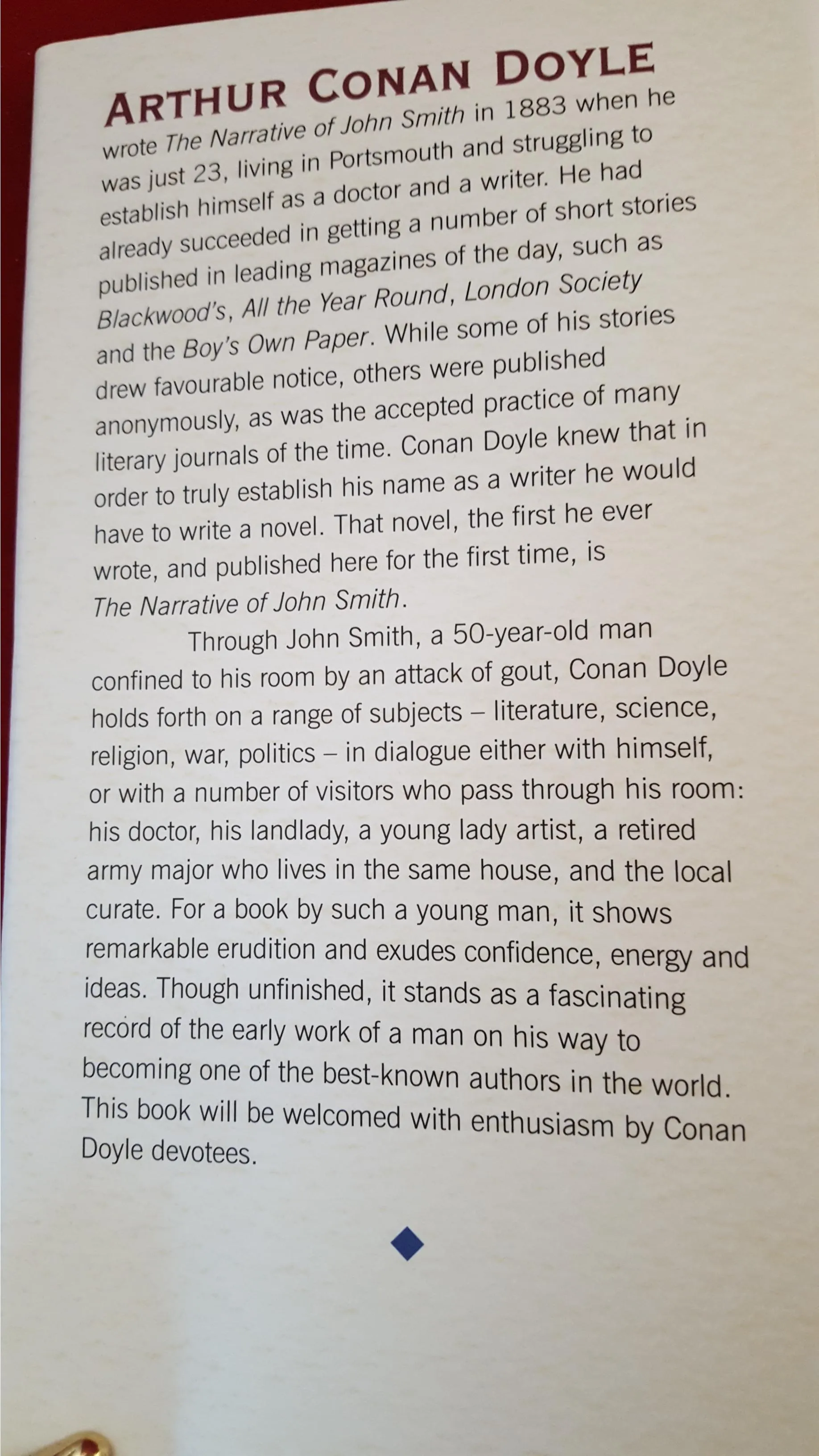 Arthur Conan Doyle - The Narrative Of John Smith, The British Library, 2011