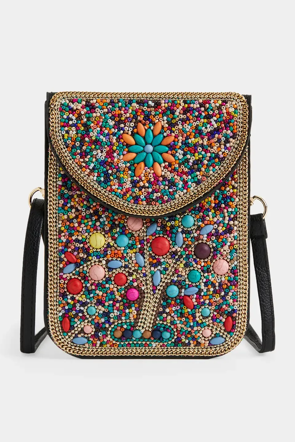 Artisan Beaded Crossbody