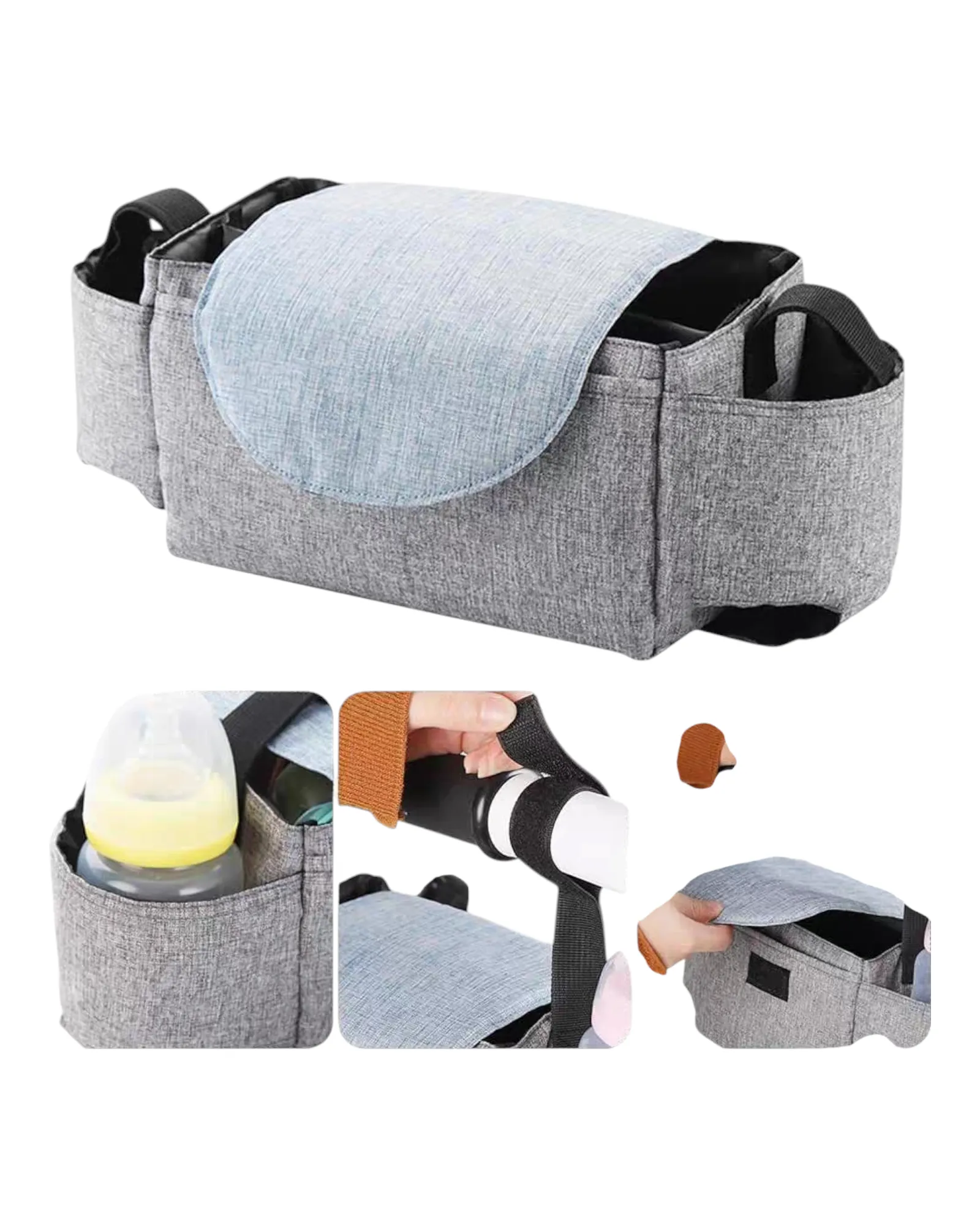 Attachable Pram Bag with Pockets