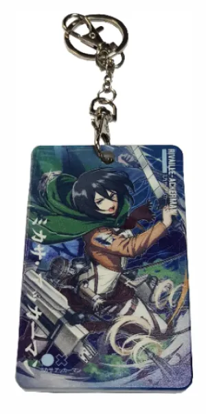 Attack On Titan Mikasa Ackerman - Card Holder Keyring