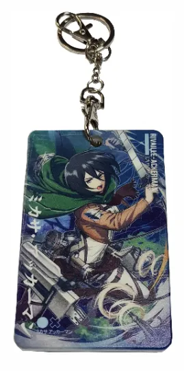 Attack On Titan Mikasa Ackerman - Card Holder Keyring