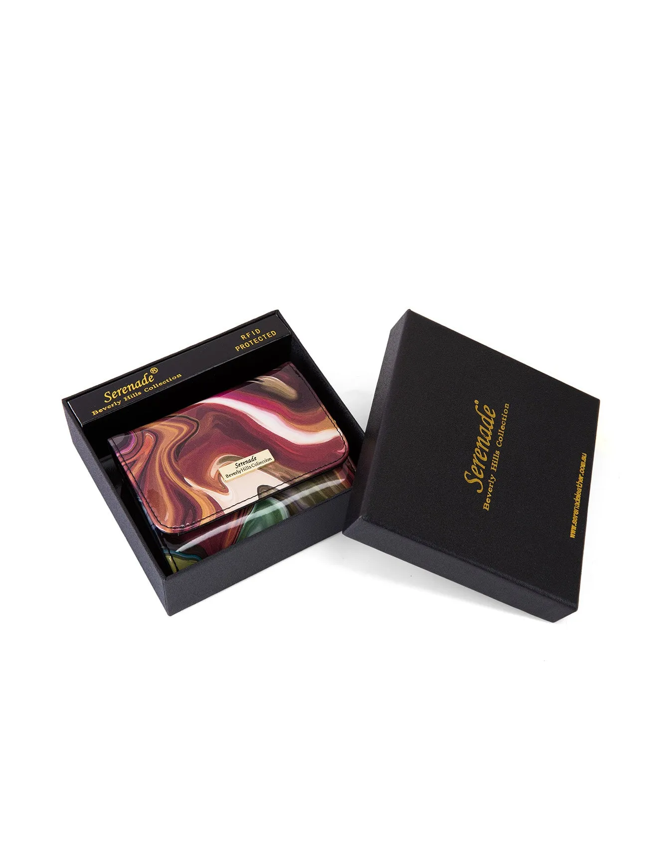AURORA SML PATENT LEATHER WALLET WITH RFID-WSF3303- NEW IN