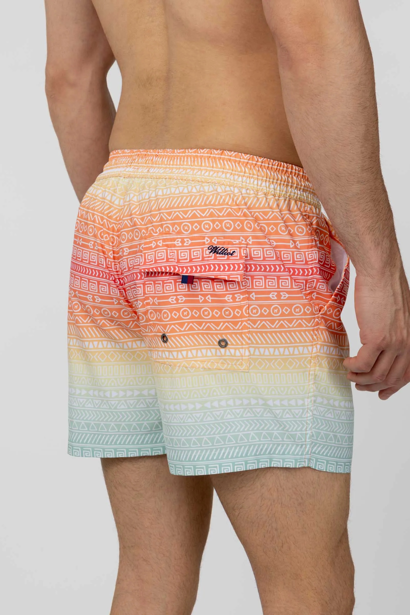 Bañador Multicolor Con Estampado Étnico