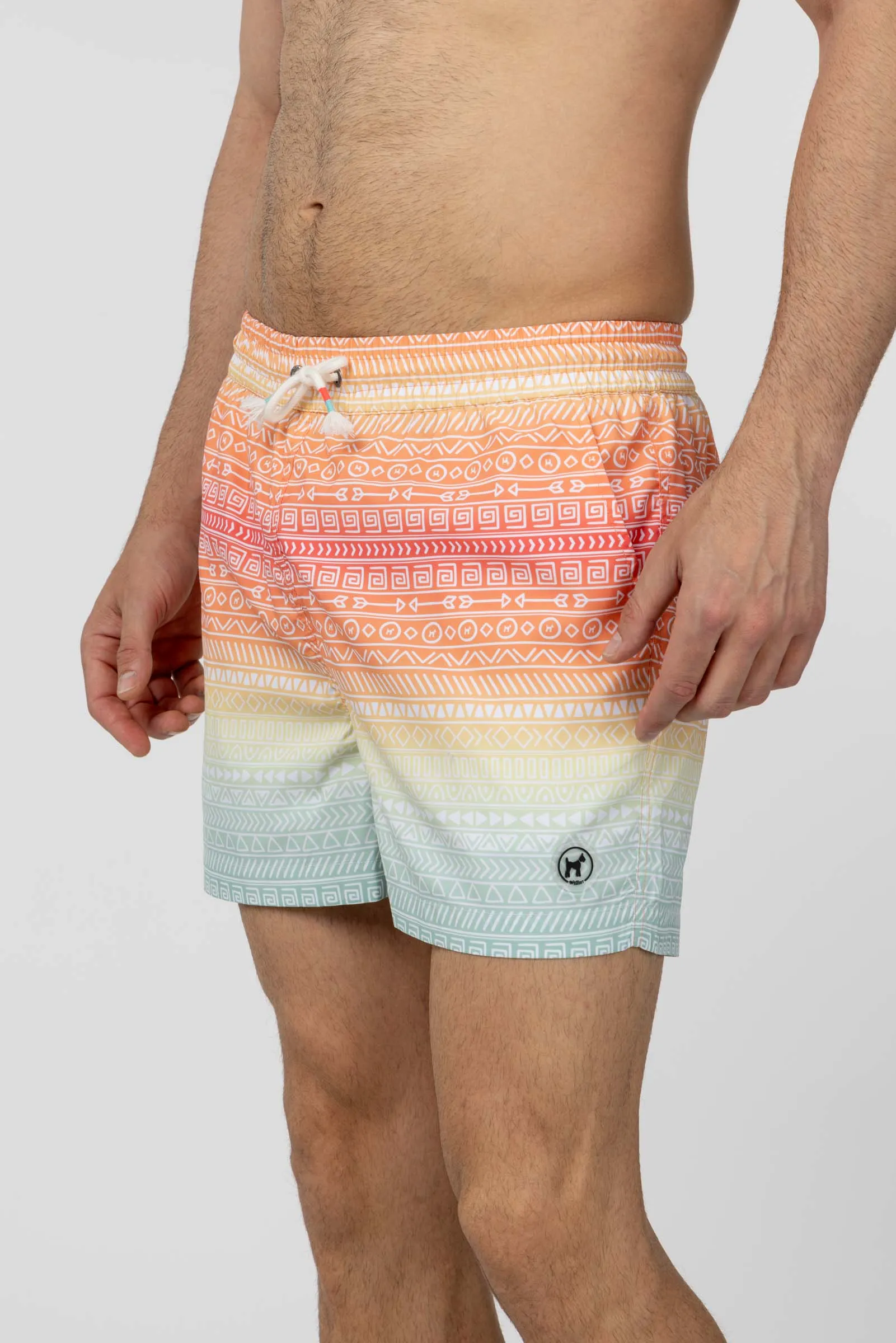 Bañador Multicolor Con Estampado Étnico