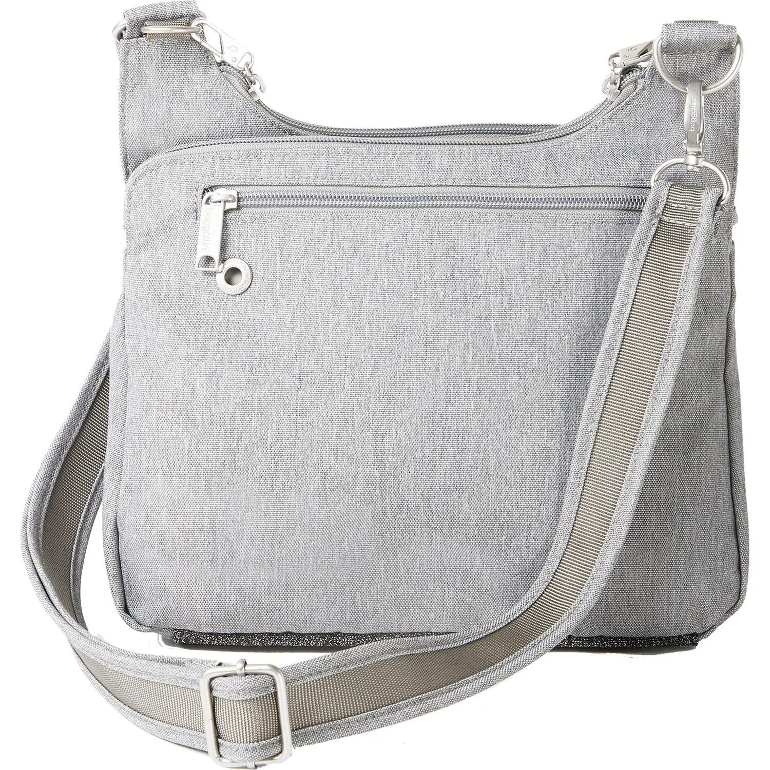 Baggallini Anti-Theft Cross Over Crossbody Stone Nylon
