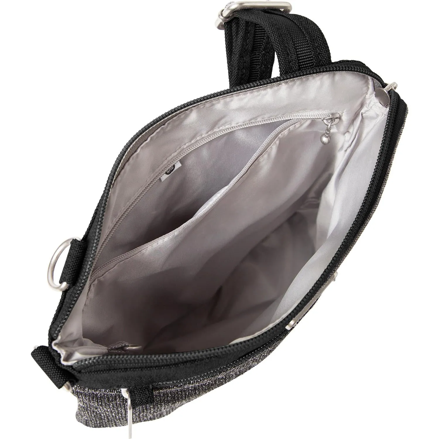 Baggallini Anti-Theft Slim Crossbody Black Fabric
