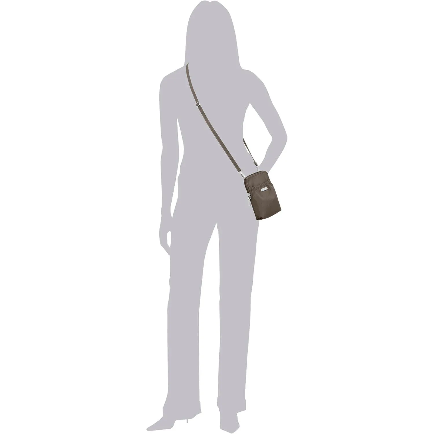 Baggallini RFID Bryant Pouch Portobello Nylon
