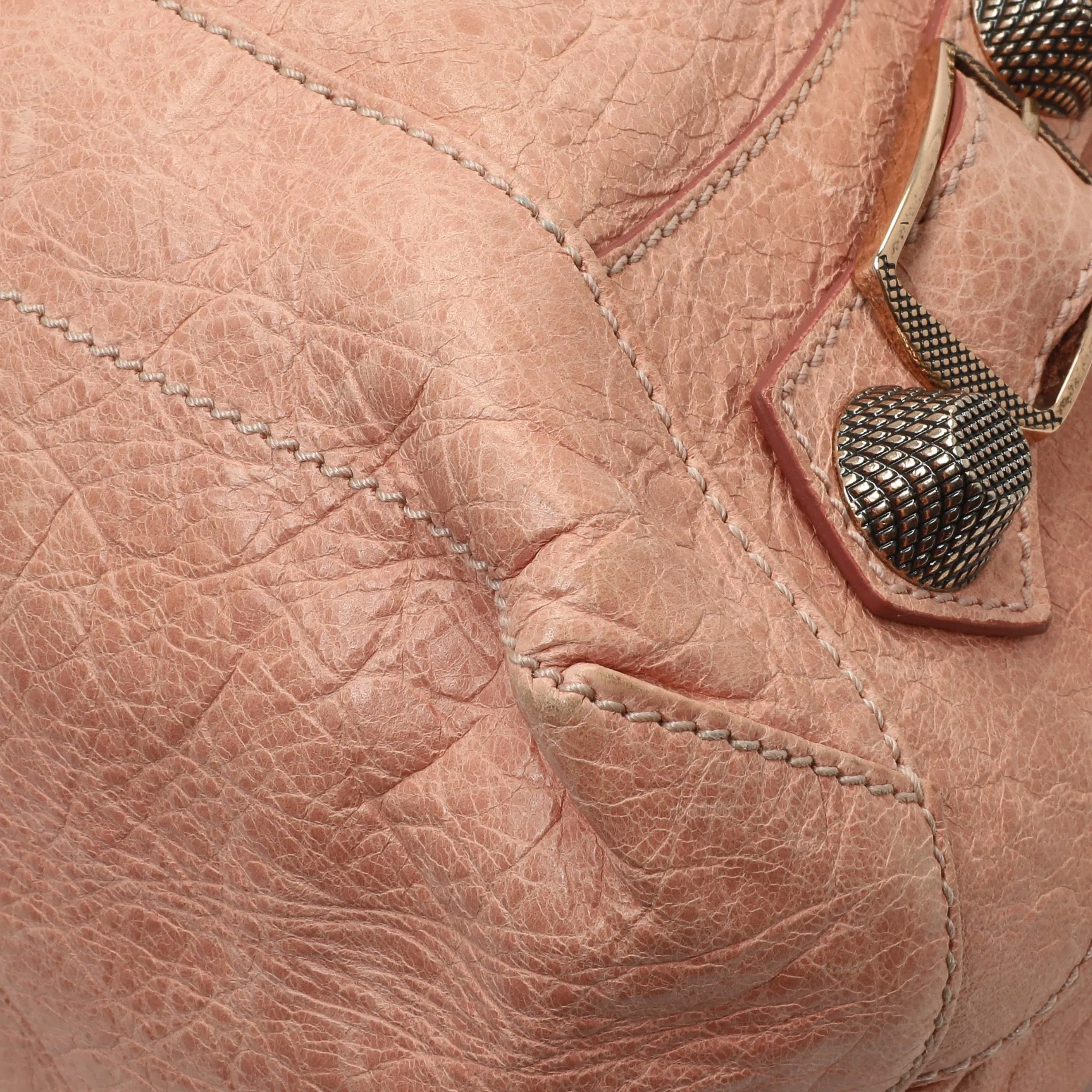 Balenciaga Pink Agneau Giant 21 Hardware Day Hobo