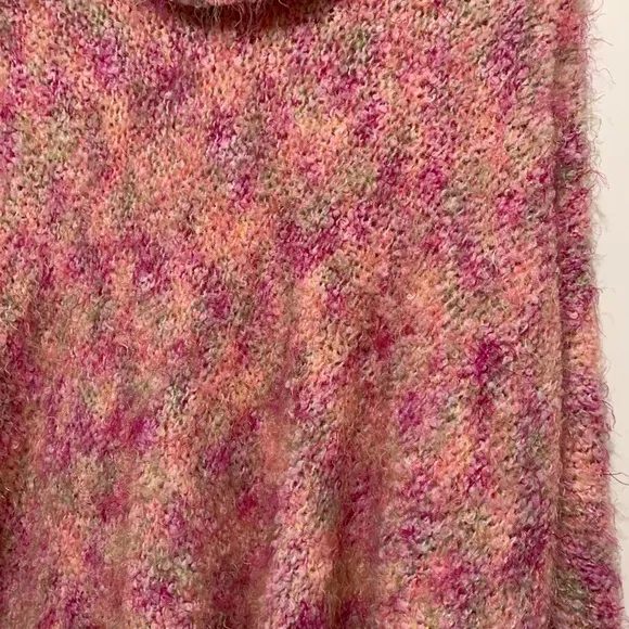 BCBG Maxazria Cowl Neck Oversized Pink Sweater