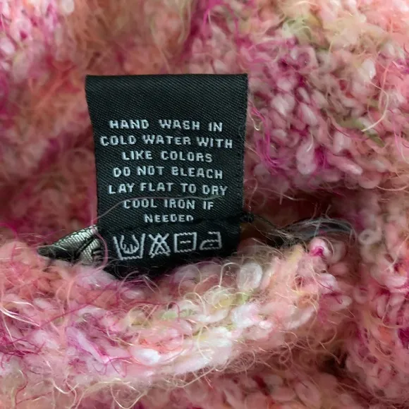 BCBG Maxazria Cowl Neck Oversized Pink Sweater