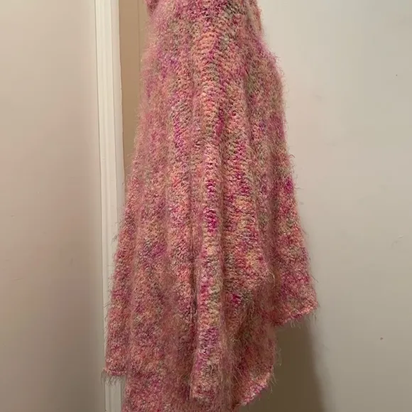 BCBG Maxazria Cowl Neck Oversized Pink Sweater