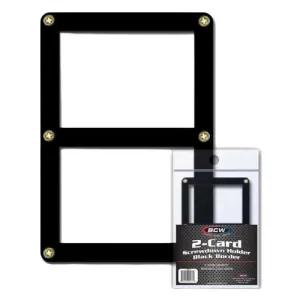 BCW Screwdown Holder Double Card Black Border