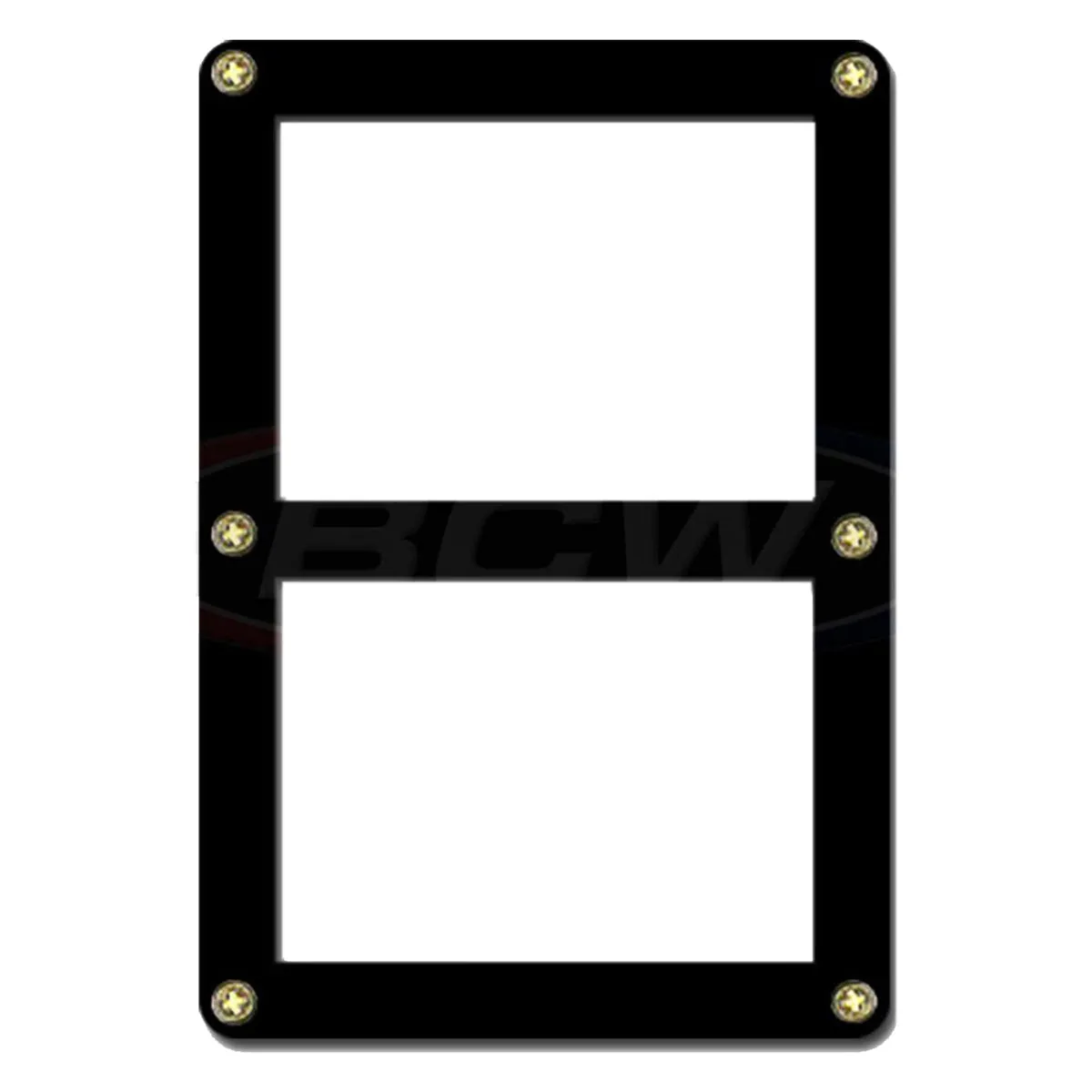 BCW Screwdown Holder Double Card Black Border