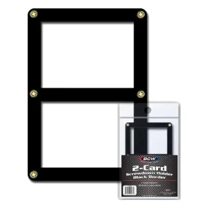 BCW Screwdown Holder Double Card Black Border