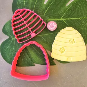 Beehive Cookie Cutter and Bee Stamp Set