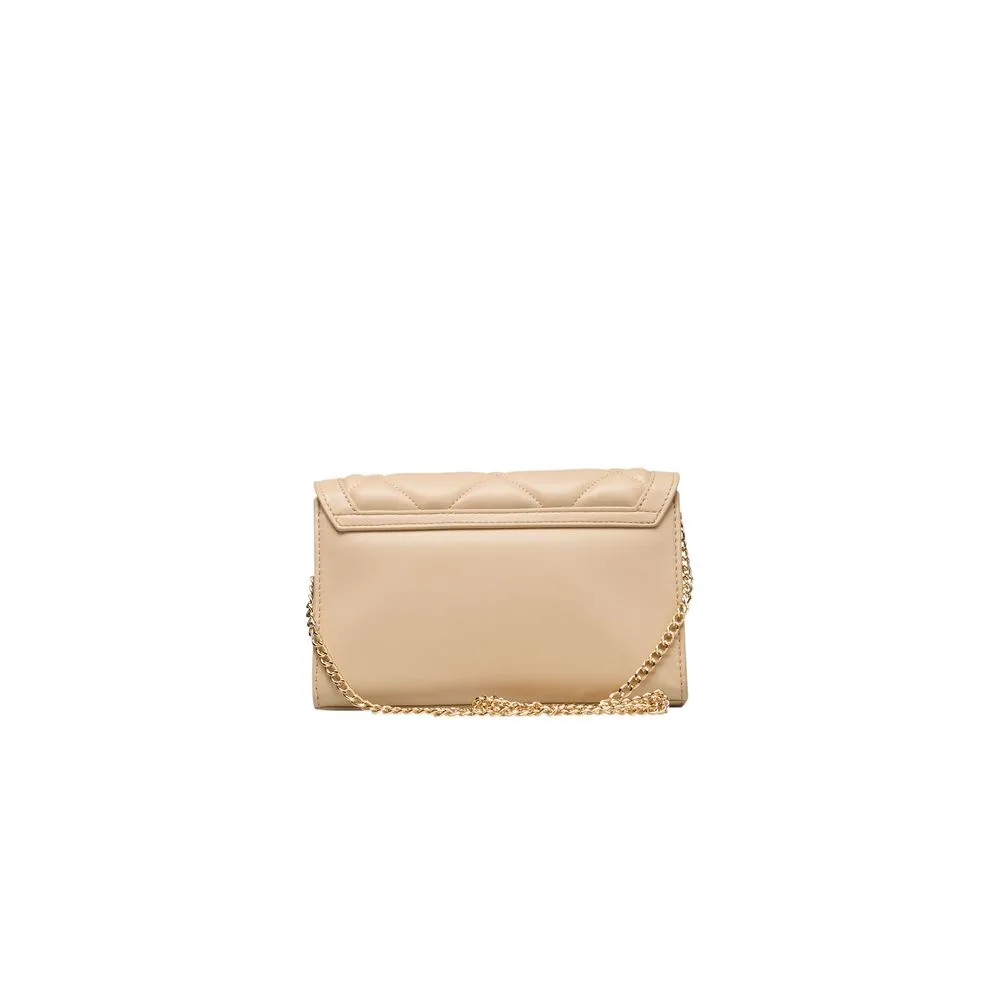 Beige Polyethylene Women Crossbody